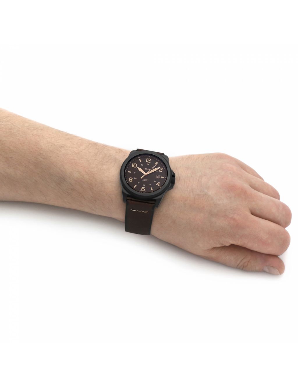 Fossil Bronson Brown Leather Watch image 4