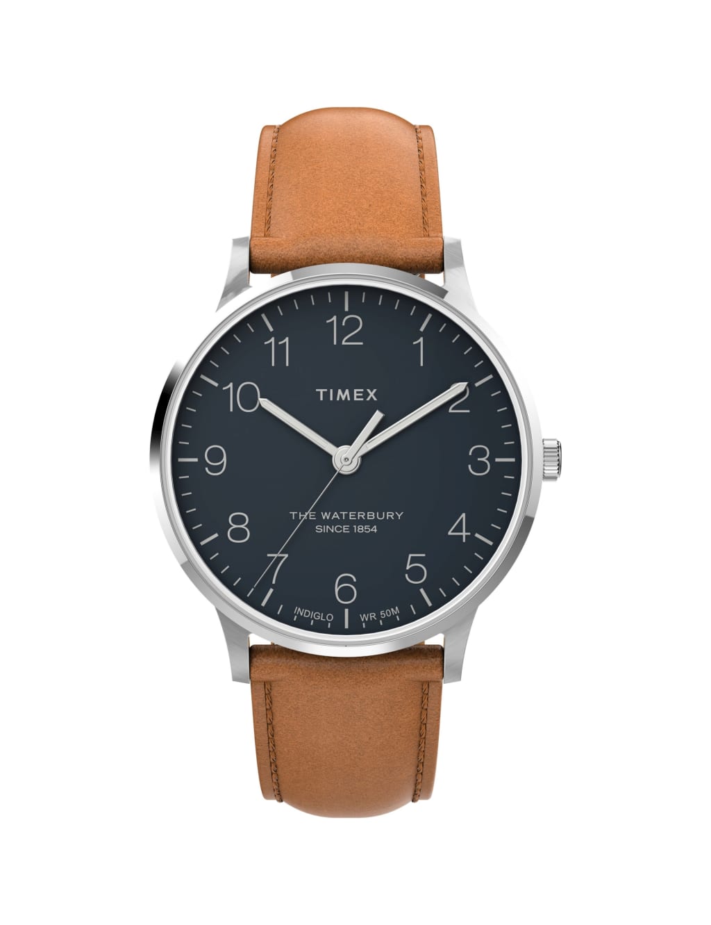 Timex Waterbury Classic Brown Leather Watch image 1