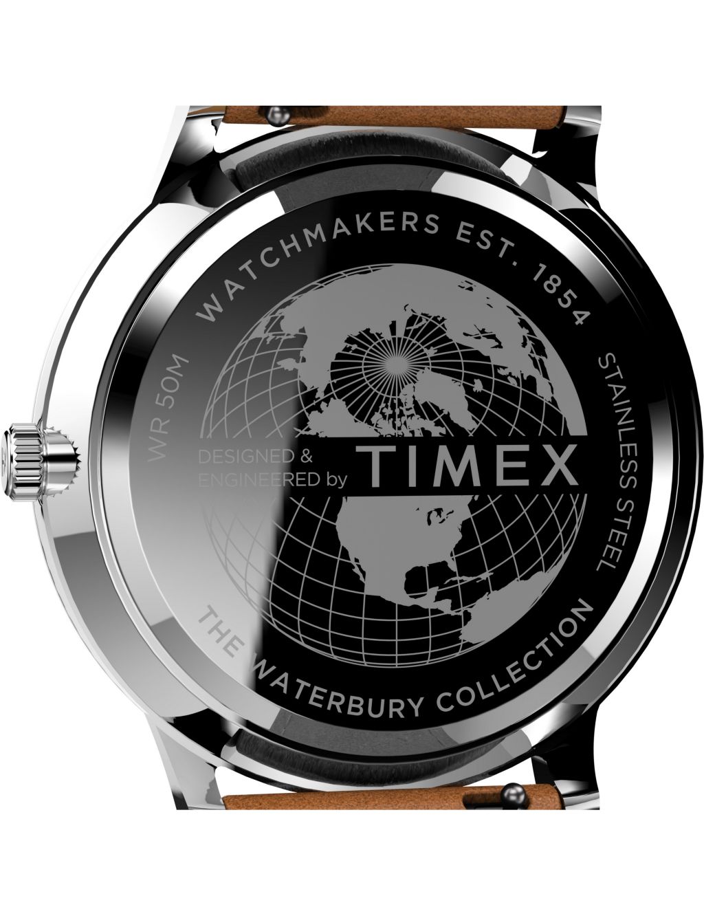 Timex Waterbury Classic Brown Leather Watch image 3