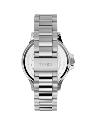 Mens Timex Metropolitan Stainless Steel Chronograph Watch - Blue, Blue