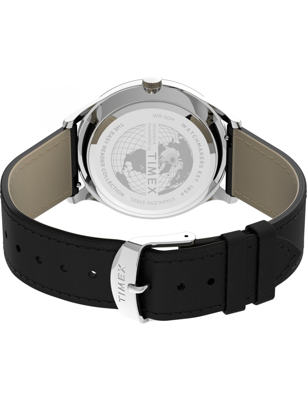 Timex Essential Black Leather Watch image 3