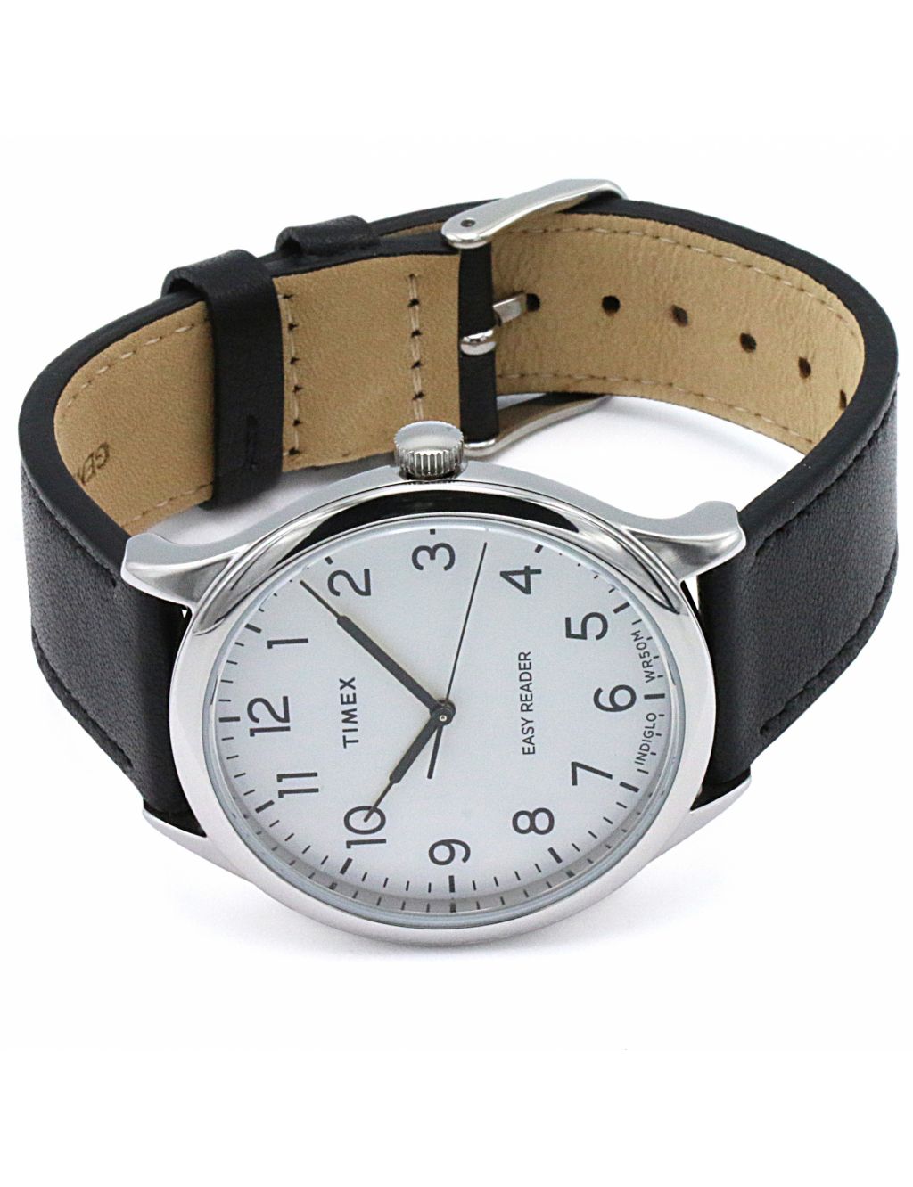 Timex Essential Black Leather Watch image 5