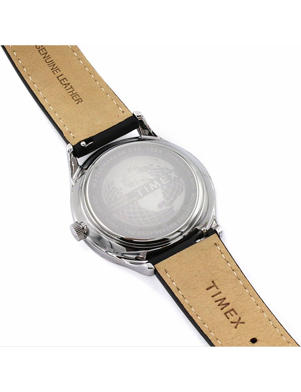 Timex Essential Black Leather Watch image 7