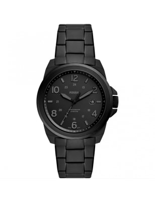 Mens black hotsell fossil watch