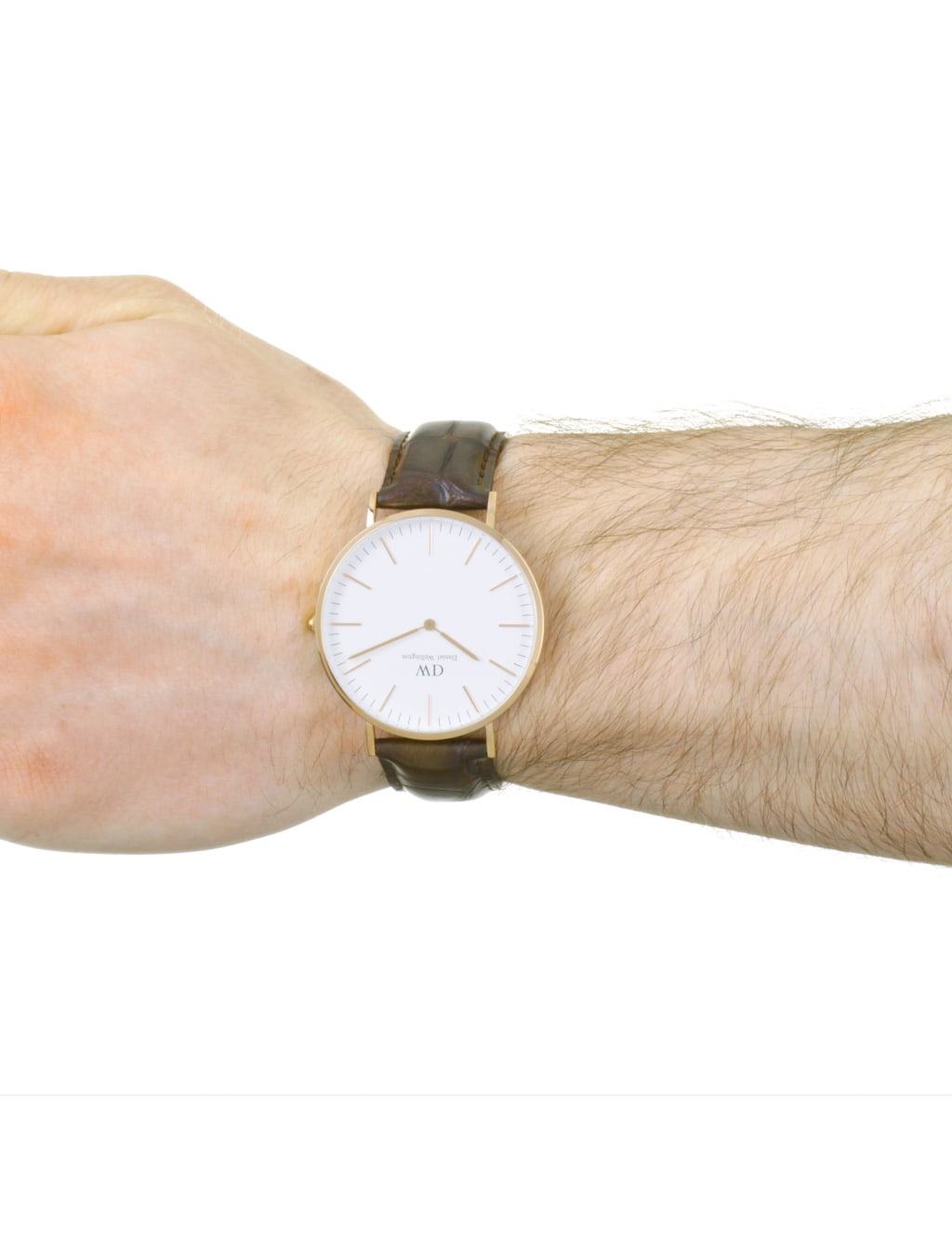 Daniel Wellington York Brown Leather Watch image 3