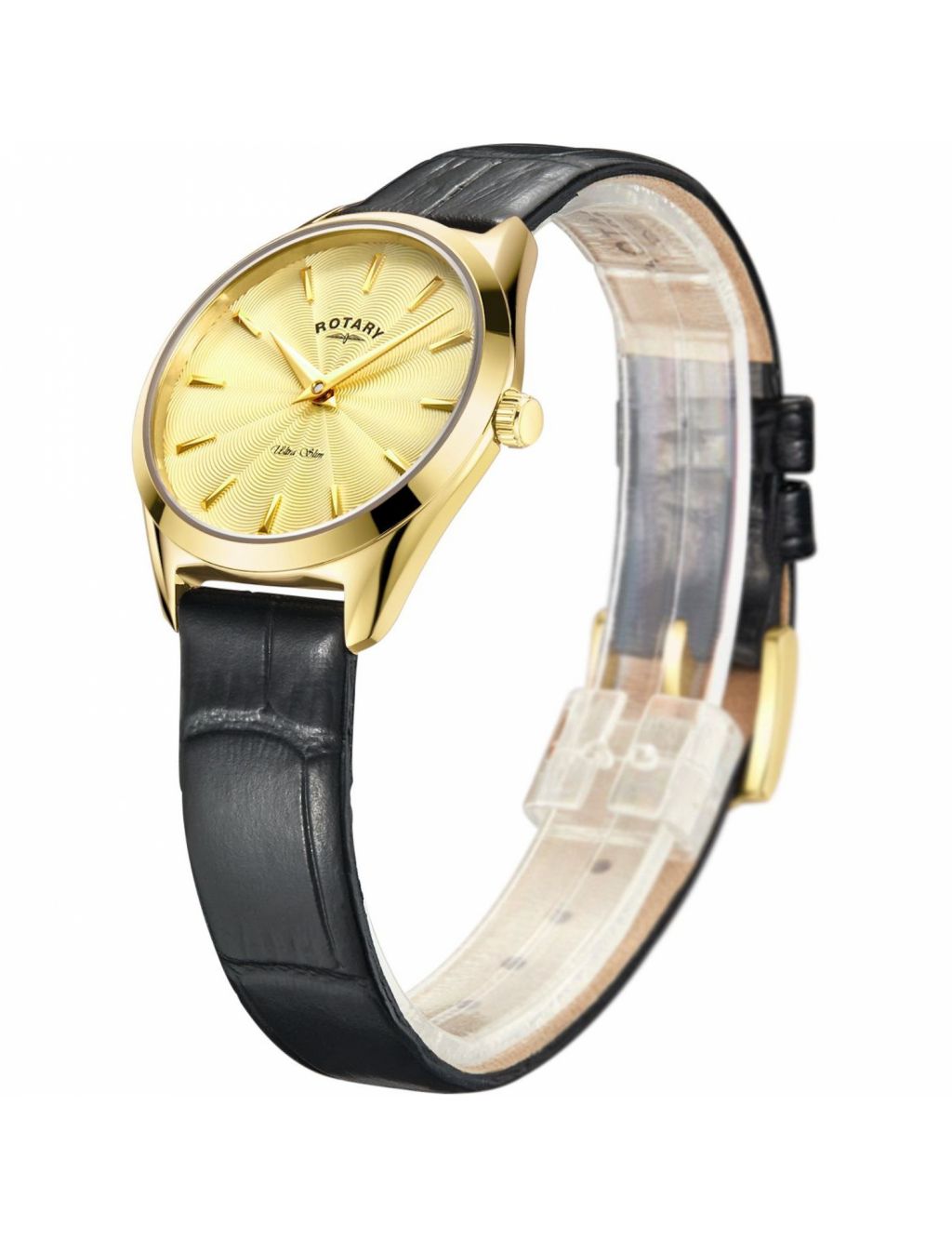 Rotary Ultra Slim Leather Watch image 2