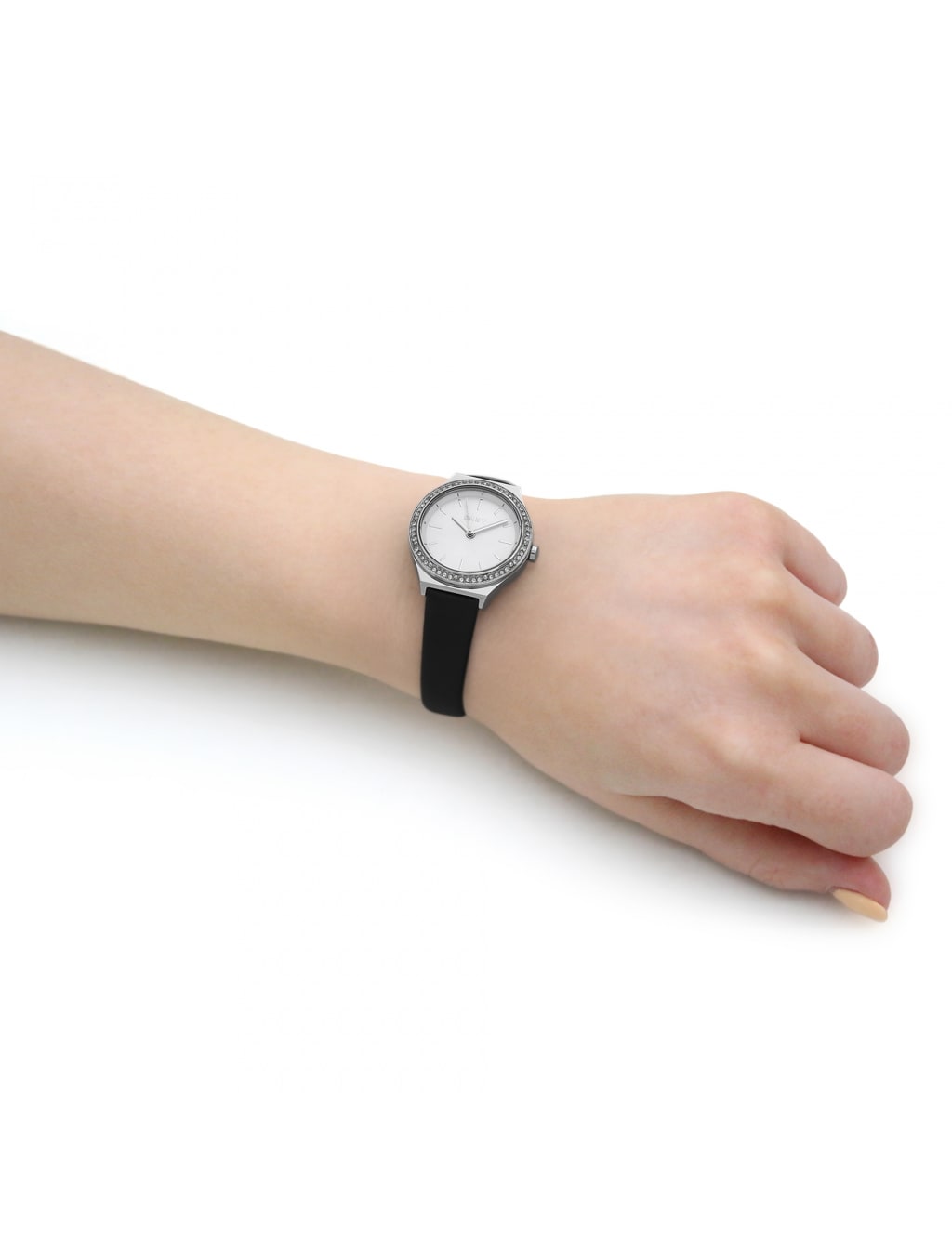 DKNY Parsons Black Leather Watch image 3