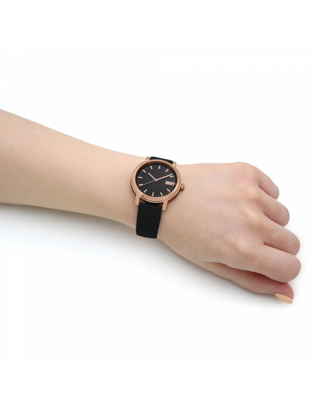 DKNY 7th Avenue Black Leather Watch image 9