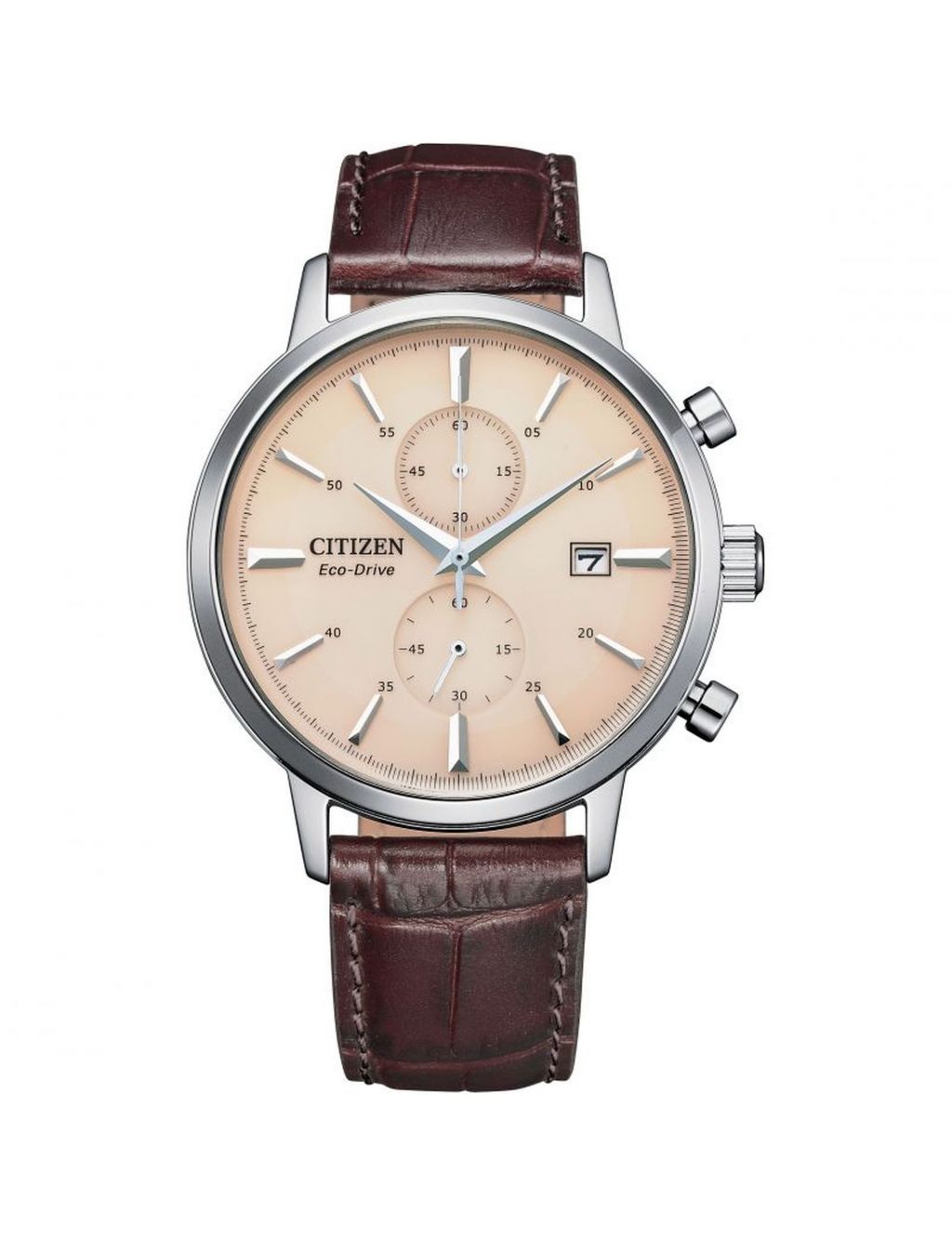 Citizen Twin Eye Leather Chronograph Watch image 1