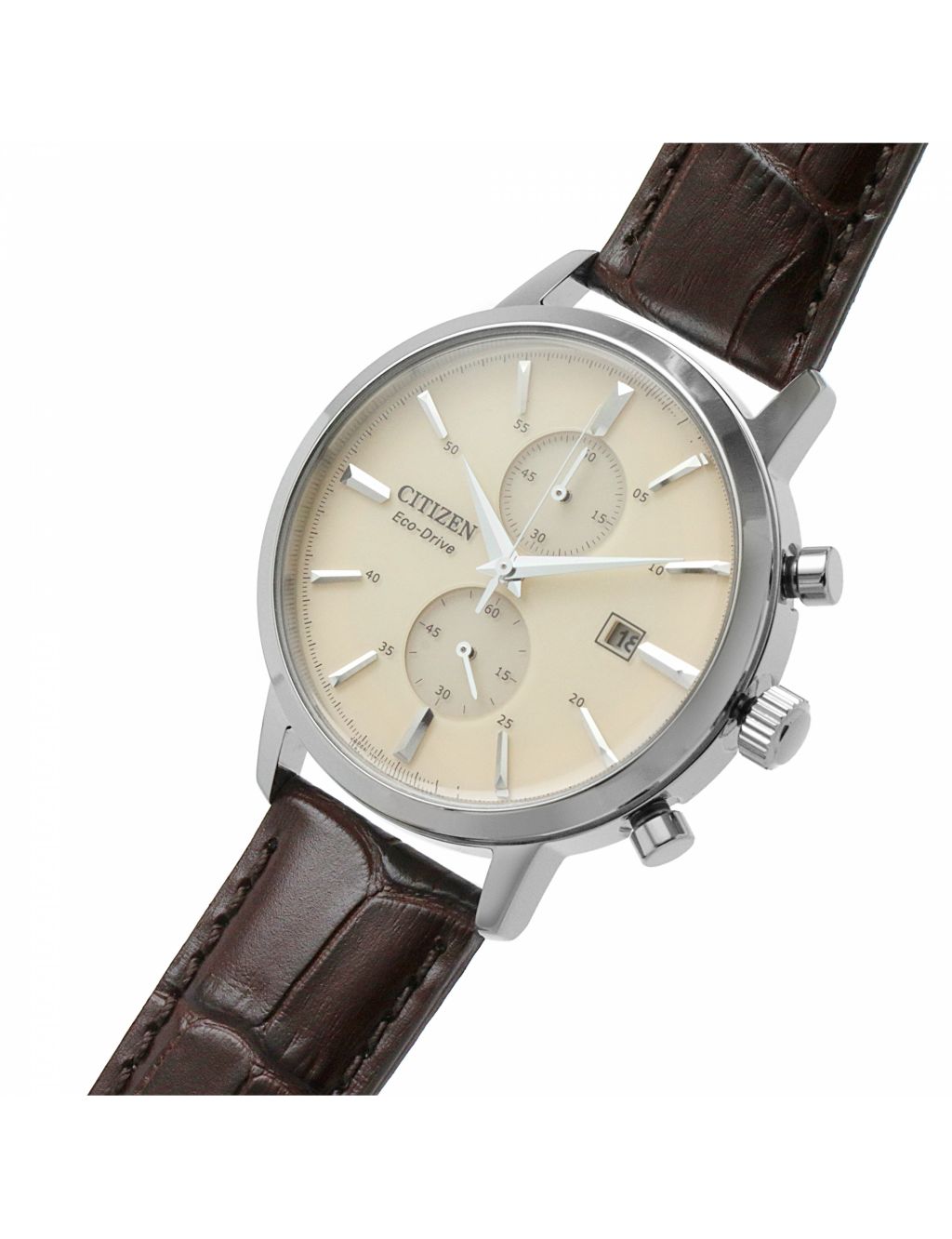 Citizen Twin Eye Leather Chronograph Watch image 4
