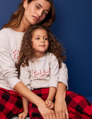 Cotton Checked Matching family Pyjama Set (1-16 Years) 