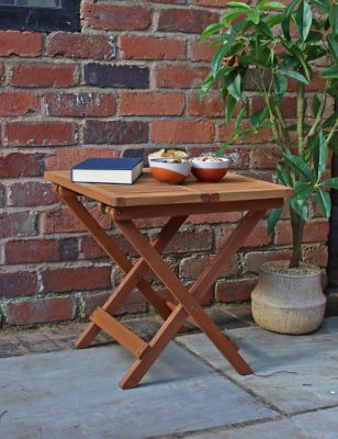 Royalcraft Turnbury Folding Garden Side Table - Natural, Natural