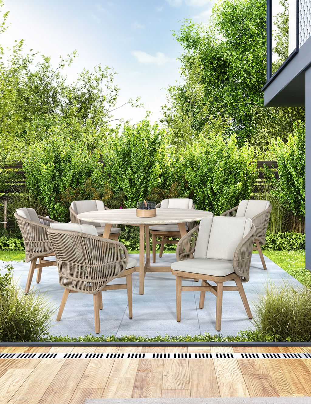 Bali Garden Dining Table & Chairs