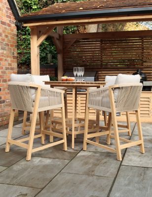 Royalcraft Roma 4 Seater Garden Table and Chairs - Beige, Beige