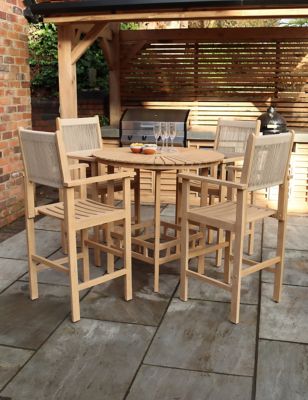 Royalcraft Roma 4 Seater Garden Table and Chairs - Beige, Beige