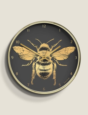 

Jones Clocks Academy Bee Wall Clock - Gold, Gold