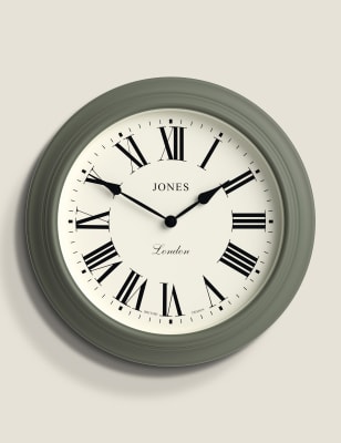 

Jones Clocks Supper Club Wall Clock - Moss Green, Moss Green