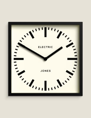

Jones Clocks Box Wall Clock - Black, Black