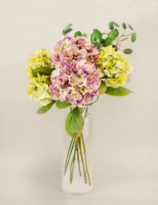 Scottish Everlastings Artificial Hydrangea Bouquet - Multi, Multi