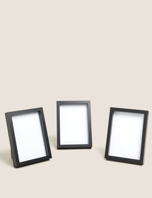 

M&S Collection 3er-Set Holz-Bilderrahmen, 13 x 18 cm - Black, Black