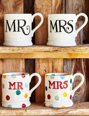 

Emma Bridgewater Set of 2 Mr & Mrs Polka Dot Mugs - Multi, Multi
