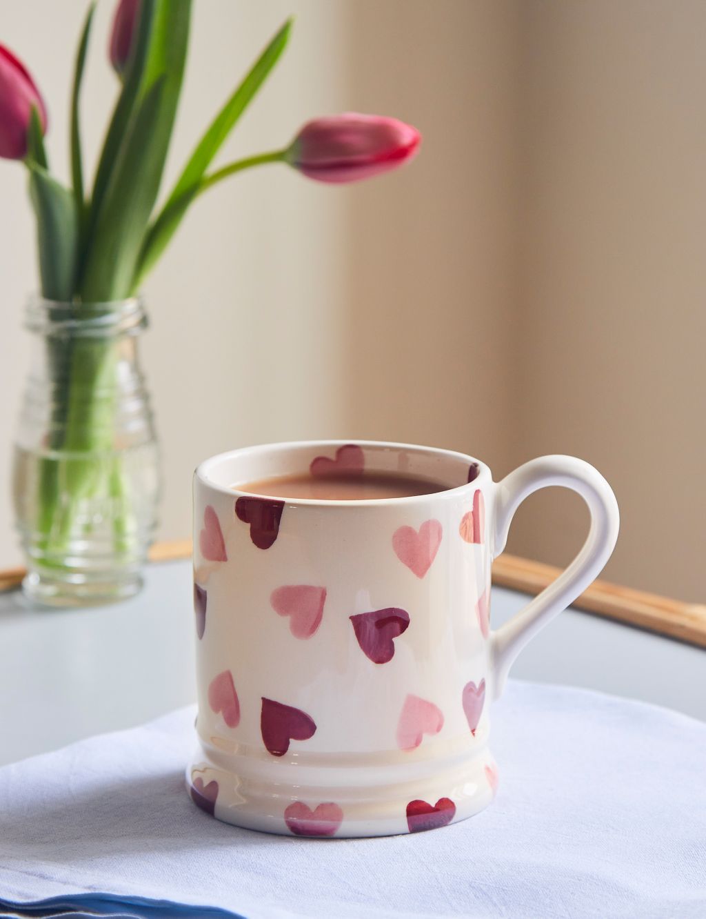 Pink Hearts Mug image 1
