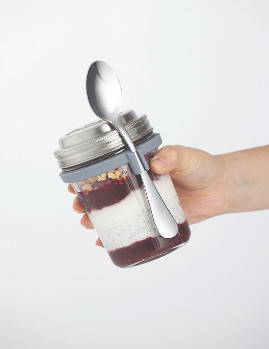 Breakfast Jar with Spoon