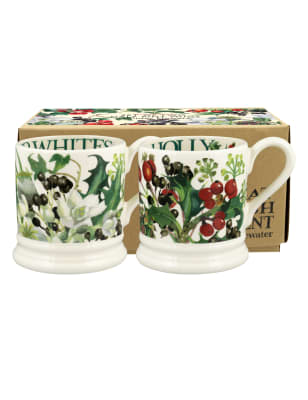 

Emma Bridgewater Set of 2 Rosehip and Paperwhite Mugs - Multi, Multi