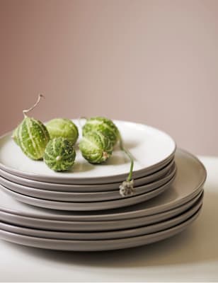 

M&S Collection Tribeca - Plato de postre - Gris, Gris