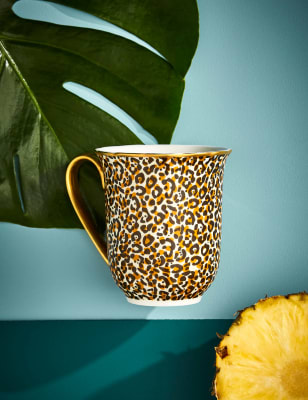 

Spode Creatures of Curiosity Leopard Print Mug - Black Mix, Black Mix