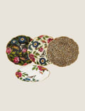 Lot de 4&nbsp;petites assiettes à motif insectes