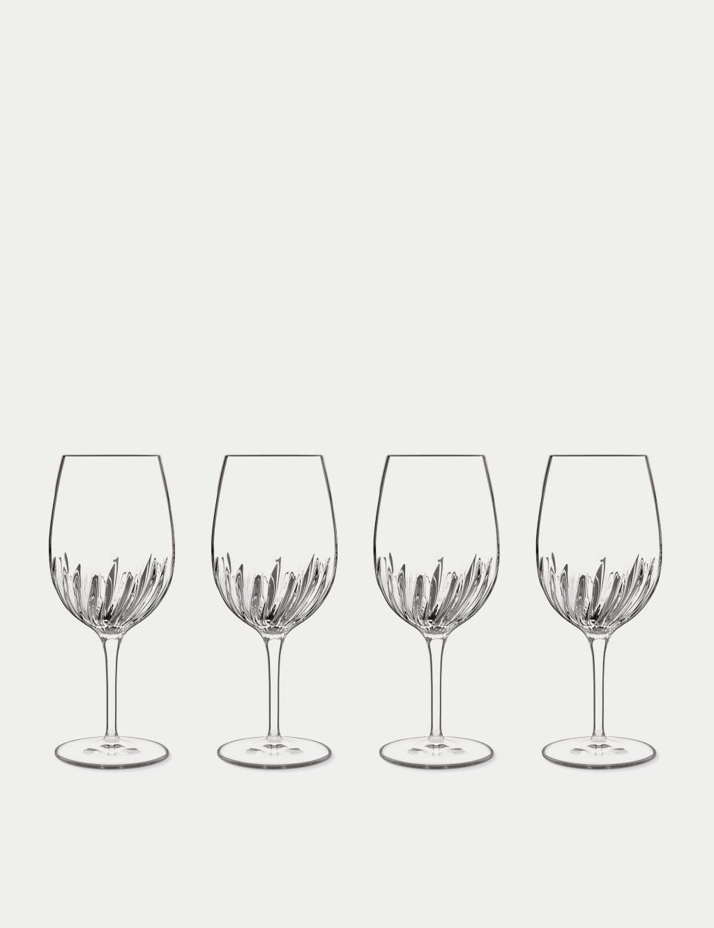 Set of 4 Mixology Textured Wine Glasses