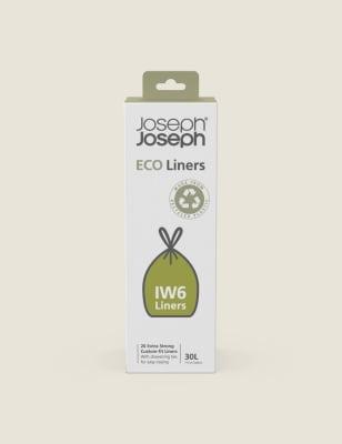 

Joseph Joseph 20pk Eco Bin Liners 30l - Grey, Grey