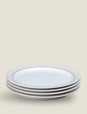 

Denby Set of 4 Natural Canvas Dinner Plates, Natural