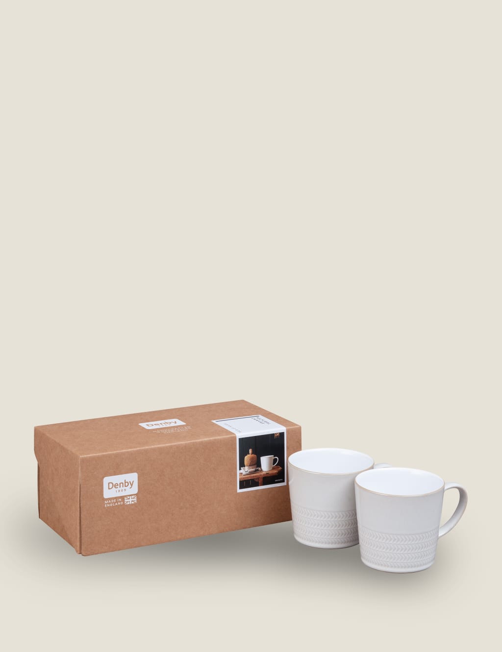 Set of 2 Natural Canvas Mugs image 2