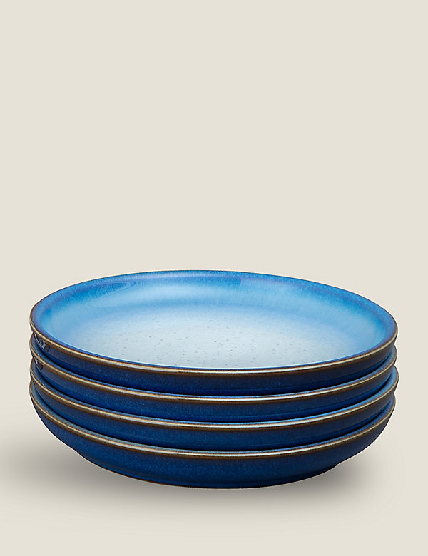 Lot de 4&nbsp;petites assiettes à motif brumeux bleu - FR
