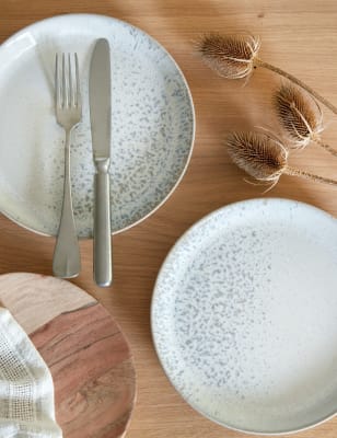 

Denby Kiln - Juego de 4 platos llanos - Mezcla De Tonos Naturales, Mezcla De Tonos Naturales