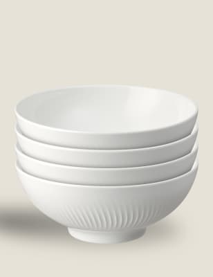 Set of 4 Arc Cereal Bowls