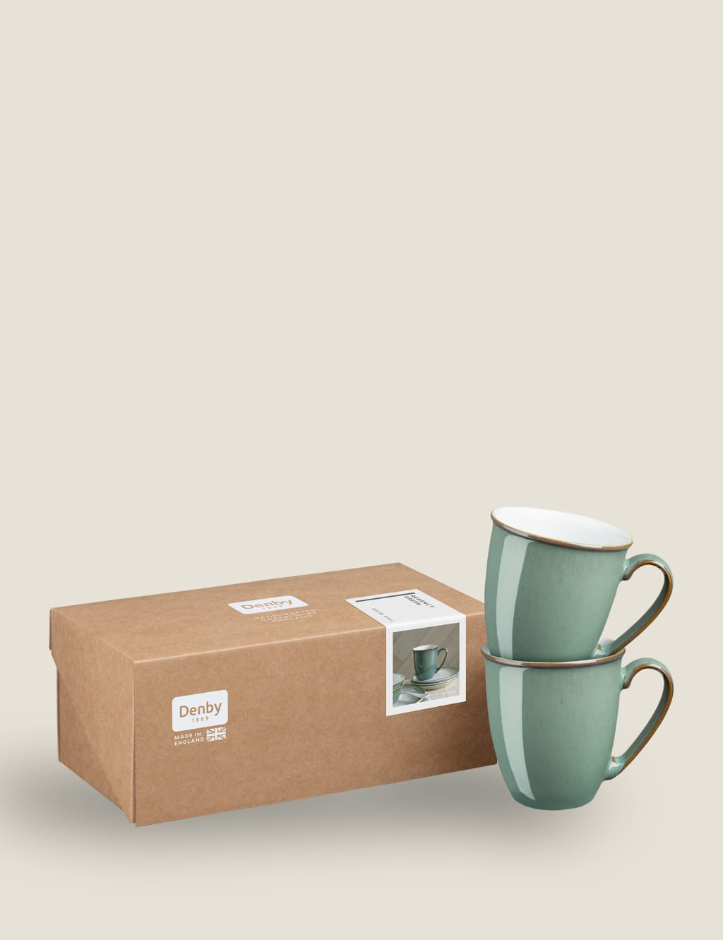 Set of 2 Regency Green Mugs image 2