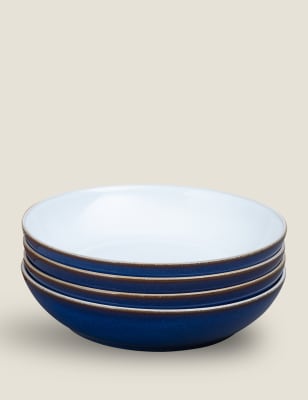 

Denby Imperial Blue - Juego de 4 boles para pasta - Mezcla De Tonos Azules, Mezcla De Tonos Azules