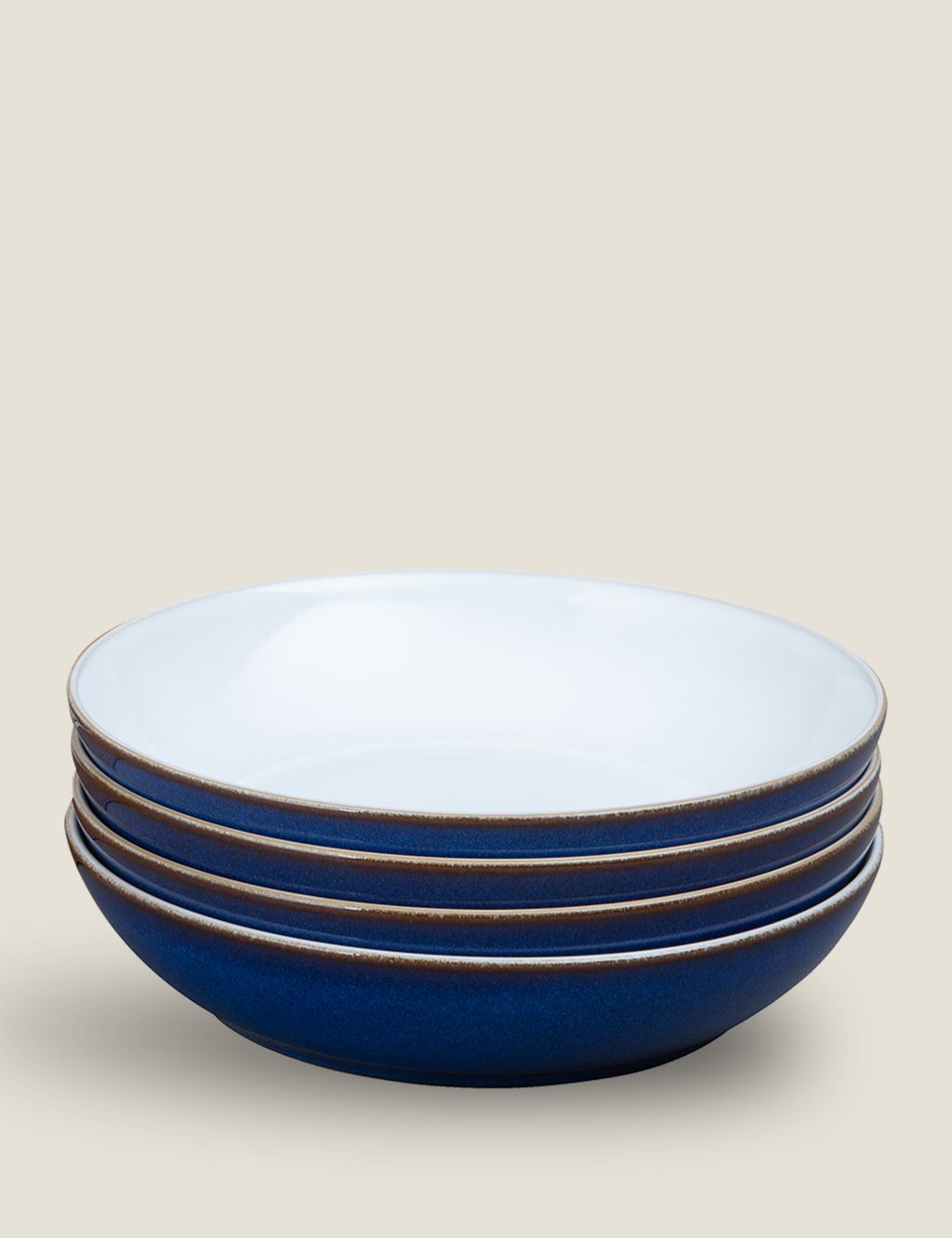 Set of 4 Imperial Blue Pasta Bowls image 1