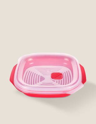 

Good2Heat Dampfgarer für die Mikrowelle - Rot, Rot