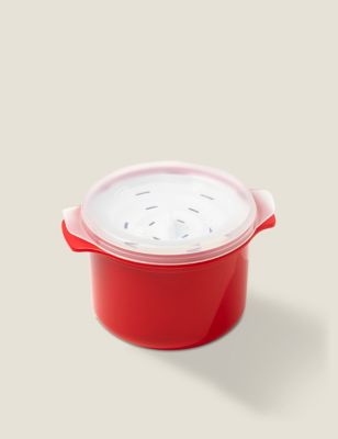 Good2Heat 1L Microwave Rice Cooker - Red, Red