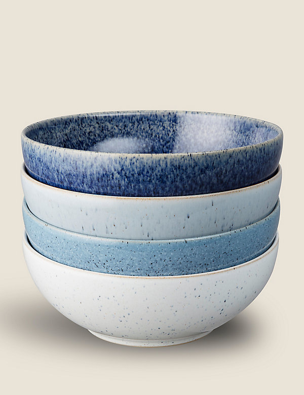 Set of 4 Studio Blue Cereal Bowls - FI