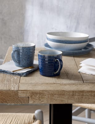 Set of 4 Studio Blue Pasta Bowls