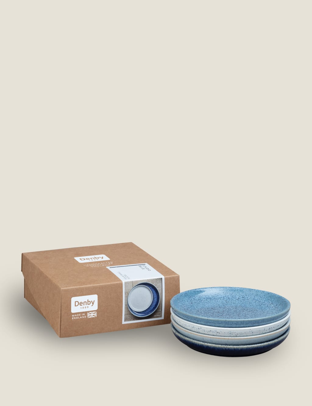 Set of 4 Studio Blue Side Plates image 2