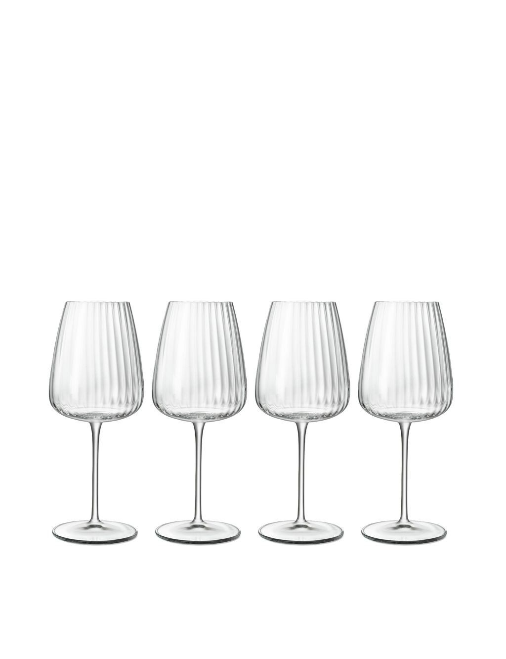 Set of 4 Optica White Wine Glasses