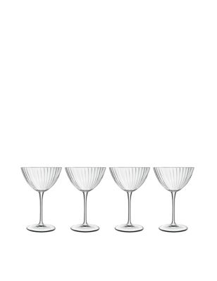 Luigi Bormioli Set of 4 Optica Martini Glasses