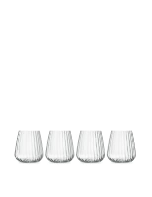 

Luigi Bormioli Optica - Juego de 4 vasos - Sin Color, Sin Color