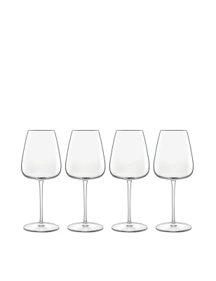 Set of 4 Talismano White Wine Glasses